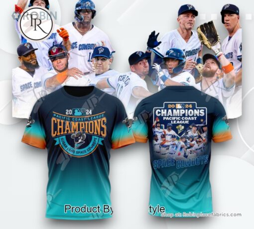 2024 Champions Pacific Coast League Space Cowboys T Shirt