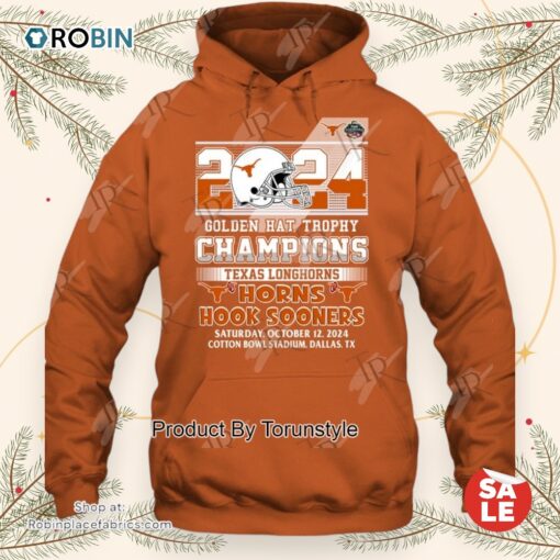 2024 Golden Hat Trophy Champions Texas Longhorns T Shirt