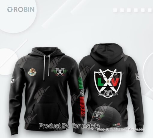 2024 Las Vegas Raiders Viva Los Raiders AOP Clothing (Hoodie, Sweatshirt, T Shirt), Cap