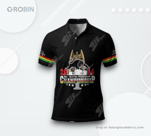 2024 NRL Telstra Premiership Championship Penrith Panthers Polo Shirt