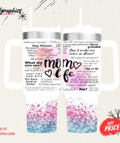 40 Oz Mom Life Quotes Insulated Tumbler 40 Oz Mom Life Quotes Insulated Tumbler
