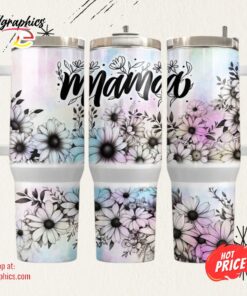 40oz Tumbler Wrap, Mama 40 Oz Tumbler Png, 40 Oz Tumbler Sublimation