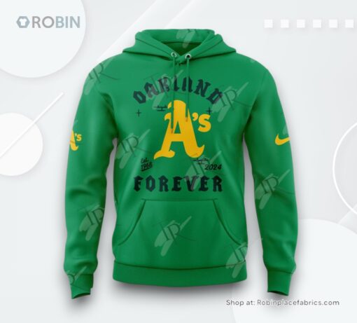 56 Years Of 1968 2024 Oakland Athletics Thank You For The Memories AOP Clothing (Hoodie, Sweatshirt, T Shirt)   Green