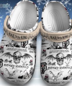 Advenged Sevenfold Hall To The King Skeleton Halloween Unisex Classic Crocs