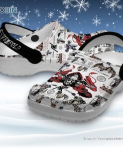 Advenged Sevenfold Skull Halloween Black Red Classic Crocs