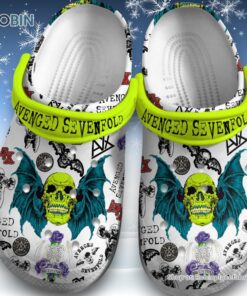 Avenged Sevenfold Skeleton Halloween Green Unisex Classic Crocs Unisex Classic Crocs