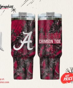 Alabama Crimson Tide Realtree Hunting 40oz Tumbler Alabama Crimson Tide Realtree Hunting 40oz Tumbler