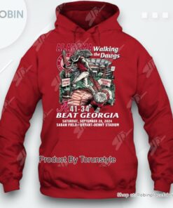Alabama Walking The Dawgs Beat Georgia 41 34 Bryant Denny Stadium T Shirt