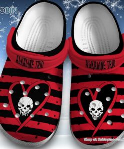 Alkaline Trio Horizontal Black Red Classic Crocs