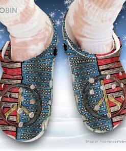 American Hippie 3D Printed Crocs Clogs Shoes