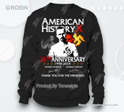 American History 26th Anniversary 1998 2024 Thank You For The Memories T Shirt