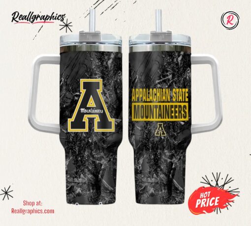 Appalachian State Mountaineers Realtree Hunting 40oz Tumbler
