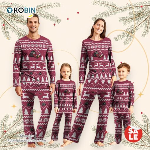 Arizona Cardinals Christmas NFL Custom Family Pajamas