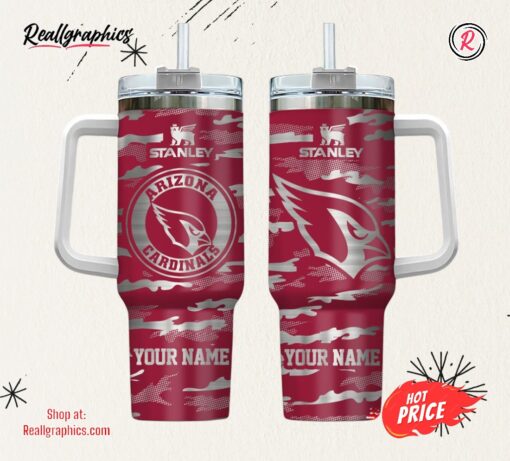 Arizona Cardinals NFL Personalized New Camo Pattern Stanley Tumbler 40oz
