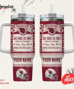 Arizona Cardinals NFL Vintage King Of Football 40oz Stanley Tumbler