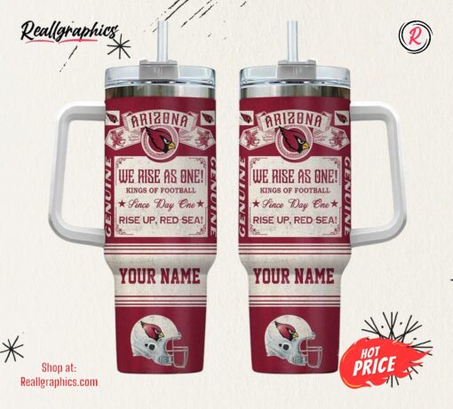 Arizona Cardinals NFL Vintage King Of Football 40oz Stanley Tumbler