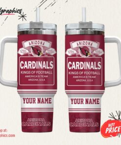 Arizona Cardinals Personalized NFL Bud Light 40oz Stanley Tumbler