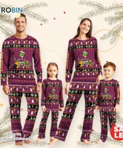 Arizona State Sun Devils NCAA Custom Name Grinch Christmas And Sport Team Pajama Set Arizona State Sun Devils NCAA Custom Name Grinch Christmas And Sport Team Pajama Set