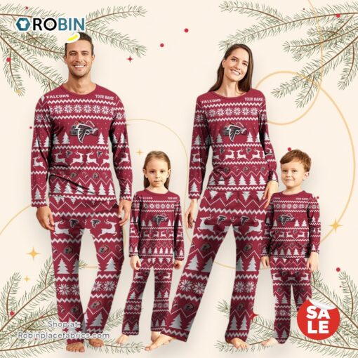 Atlanta Falcons Christmas NFL Custom Family Pajamas