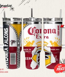Atlanta Falcons NFL Corona Extra Personalized Stanley Tumbler 40Oz