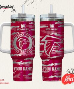 Atlanta Falcons NFL Personalized New Camo Pattern Stanley Tumbler 40oz