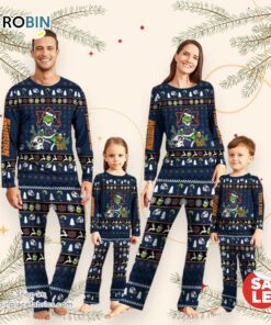 Auburn Tigers NCAA Custom Name Grinch Christmas And Sport Team Pajama Set