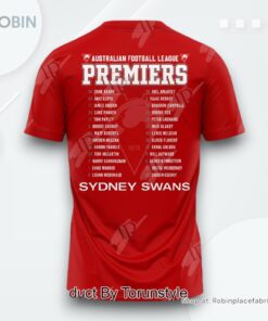 Australian Football League Premiers 2024 Sydney Swans T Shirt