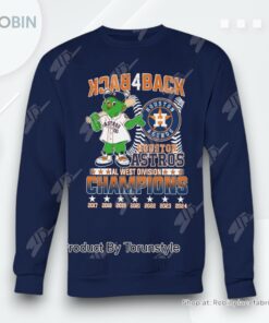 Back 4 Back Houston Astros AL West Division Champions T Shirt