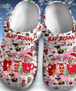 Bad Bunny Christmas Party White Unisex Classic Crocs