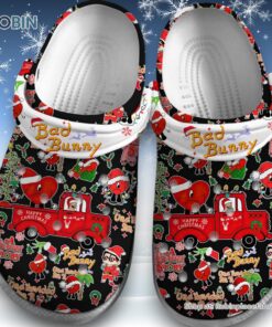Bad Bunny Christmas Truck Black Classic Crocs