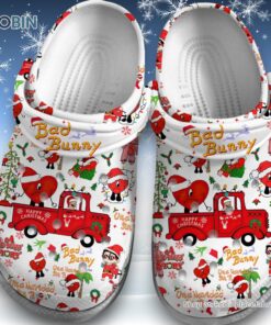 Bad Bunny Christmas Truck White Unisex Classic Crocs
