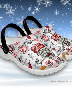 Bad Religion Just Say Fuck You Skeleton Halloween Black Classic Crocs