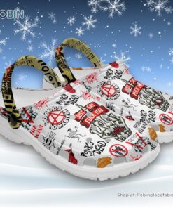 Bad Religion Just Say Fuck You Skeleton Halloween Yellow Classic Crocs