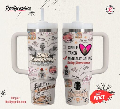 Bailey Zimmerman Religiously The Tour Stanley Tumbler