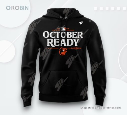 Baltimore Orioles 2024 MLB Postseason AOP Clothing (Hoodie, Sweatshirt, T Shirt)   Black