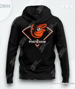 Baltimore Orioles 2024 MLB Postseason AOP Clothing (Hoodie, Sweatshirt, T Shirt)   Black