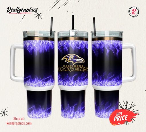 Baltimore Ravens 40oz Tumbler NFL Tumbler Wrap