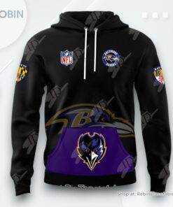 Baltimore Ravens Alternate Helmet AOP Clothing (Hoodie, Sweatshirt, T Shirt)