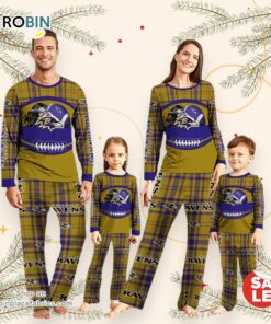 Baltimore Ravens NFL Custom Your Name Football Team Pajamas