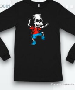 Bart Simpson Skeleton The Simpsons For Halloween Shirt