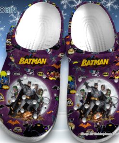 Batman Happy Halloween Purple Unisex Classic Crocs Batman Happy Halloween Purple Unisex Classic Crocs