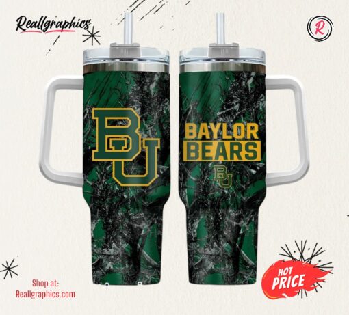 Baylor Bears Realtree Hunting 40oz Tumbler