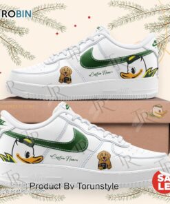 Ben Herbstreit x Oregon Ducks Air Force 1 Sneakers   White