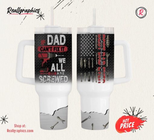 Best Dad Ever 40oz Quencher Tumbler Father Day