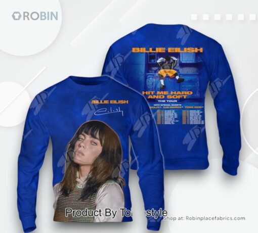 Billie Eilish Hit Me Hard And Soft The Tour AOP Clothing (Hoodie, Sweatshirt, T Shirt)