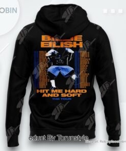 Billie Eilish Hit Me Hard And Soft The Tour AOP Clothing (Hoodie, Sweatshirt, T Shirt)   Black