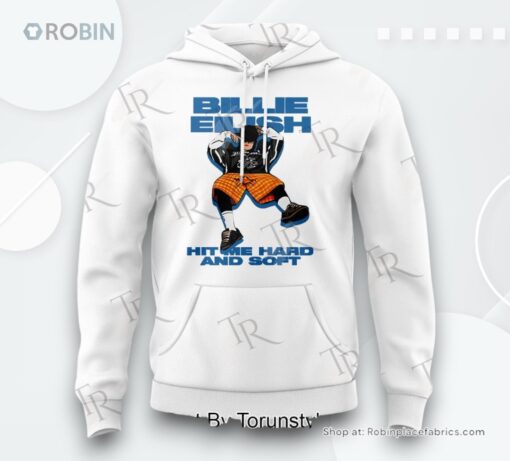 Billie Eilish Hit Me Hard And Soft The Tour AOP Clothing (Hoodie, Sweatshirt, T Shirt)   White