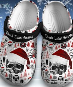 Black Lable Society Skull Merry Christmas Classic Crocs Black Lable Society Skull Merry Christmas Classic Crocs