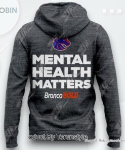 Boise State Broncos Mental Health Matters AOP Clothing (Hoodie, Sweatshirt, T Shirt)