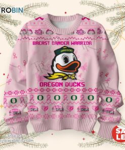 Breast Cancer Warrior Oregon Ducks Sweater